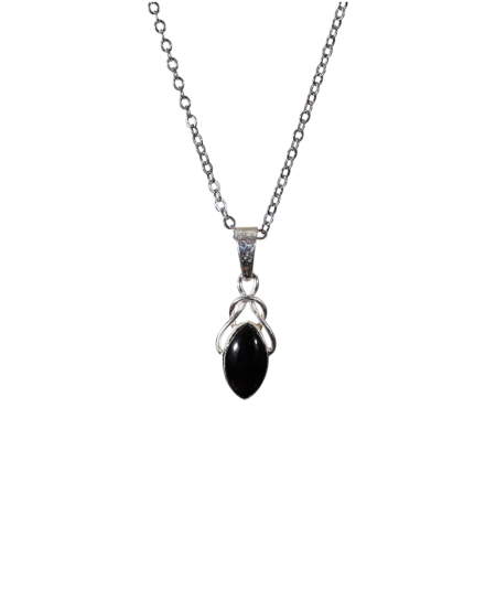 Pendentif en tourmaline noire