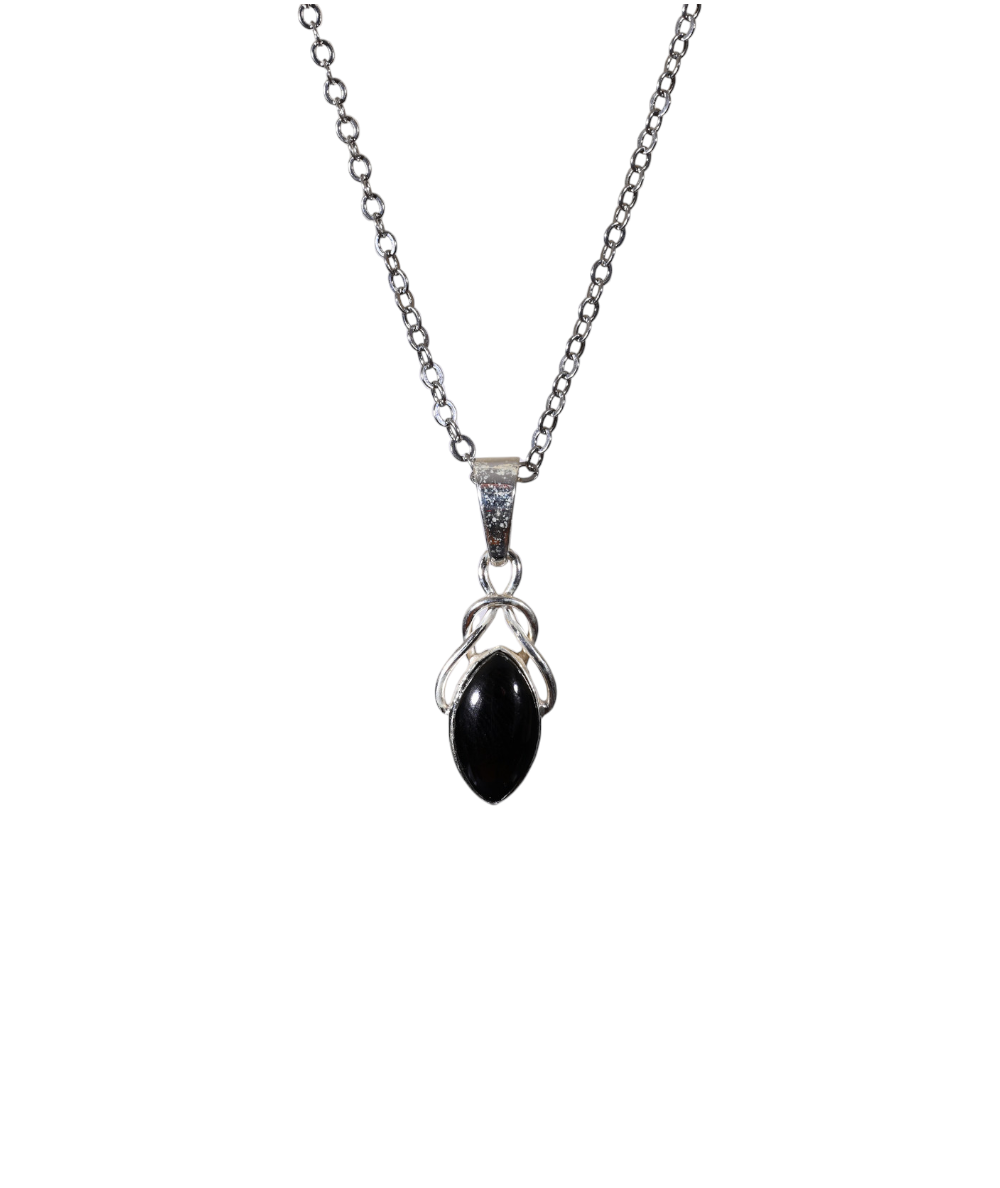 Pendentif en tourmaline noire