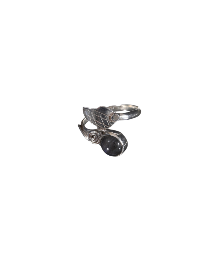 Bague argent en labradorite