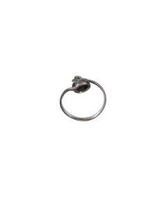 Bague argent réglable en grenat