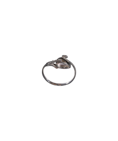 Bague serti argent en cristal de roche