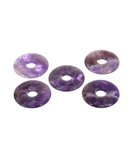Pendentifs donut en améthyste