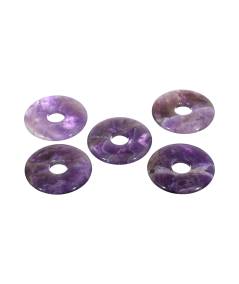 Pendentifs donut en améthyste