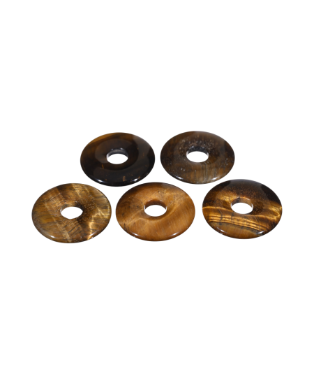Pendentifs donut en oeil de tigre