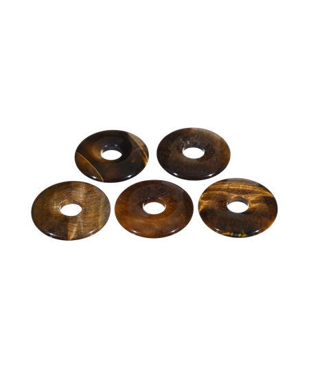 Pendentifs donut en oeil de tigre
