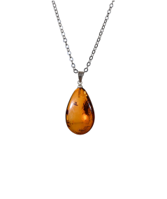 Pendentif bélière en ambre véritable