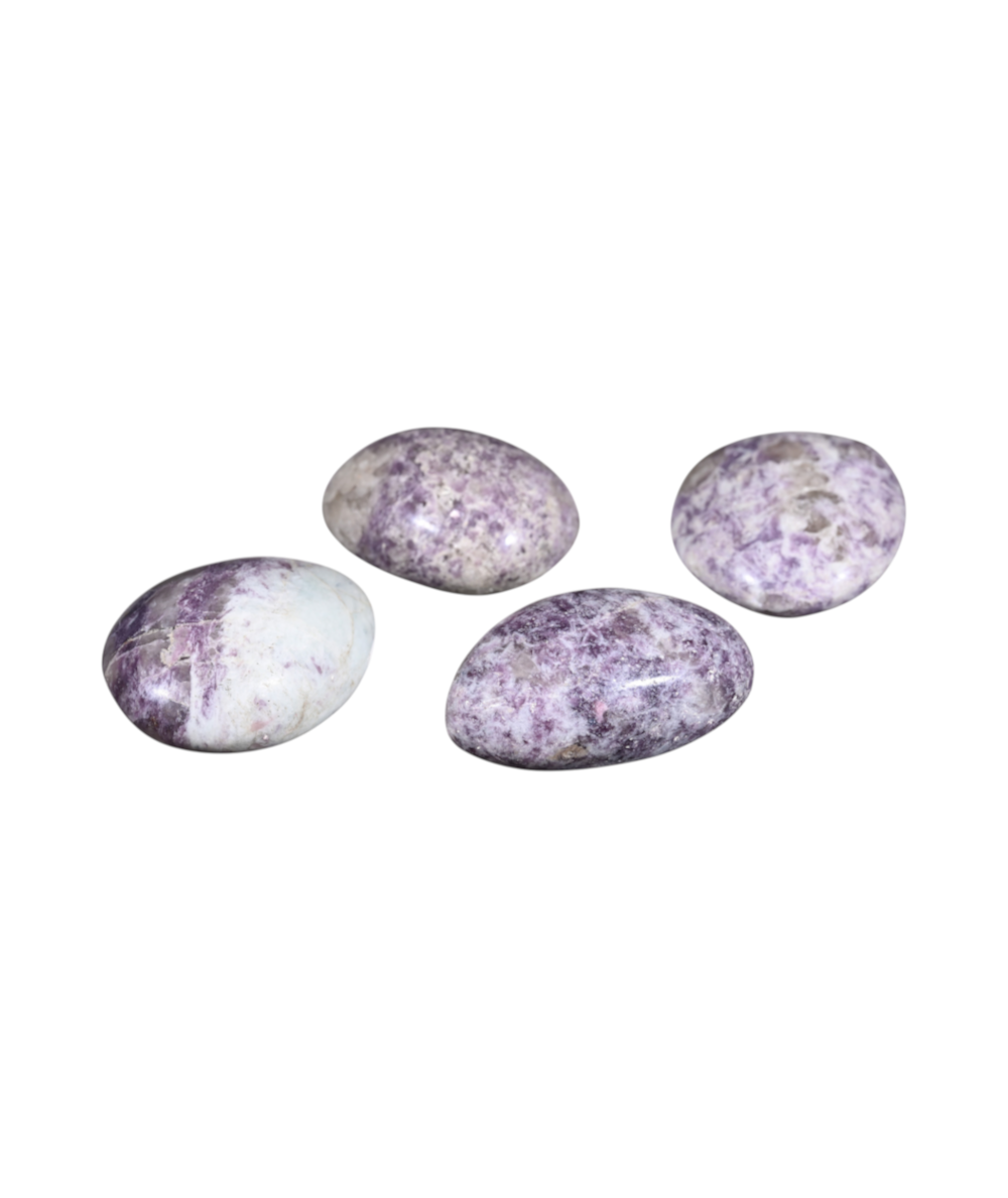 Galets en lépidolite (mica)