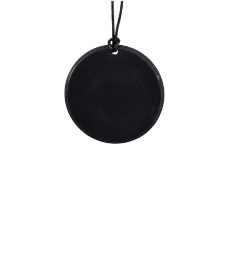 pendentif gravé fleur de vie en shungite