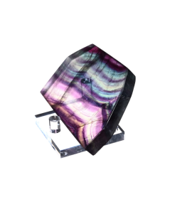 Plaque polie en fluorite (fluorine)