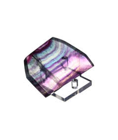 Plaque polie en fluorite (fluorine)