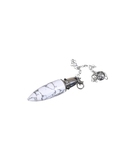 Pendule divinatoire en howlite