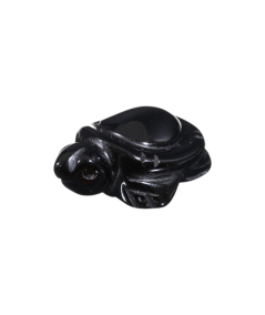 Tortue en obsidienne noire