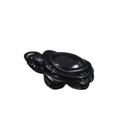 Tortue en obsidienne noire