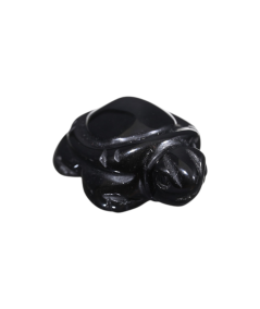 Tortue en obsidienne noire