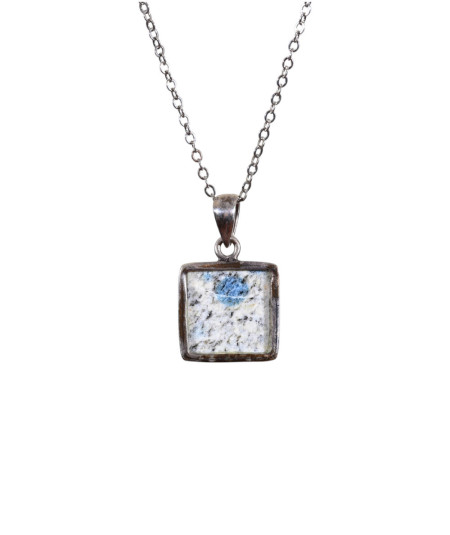 Pendentif serti argent en jaspe k2