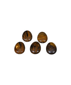 pendentifs en pierre percée en oeil de tigre