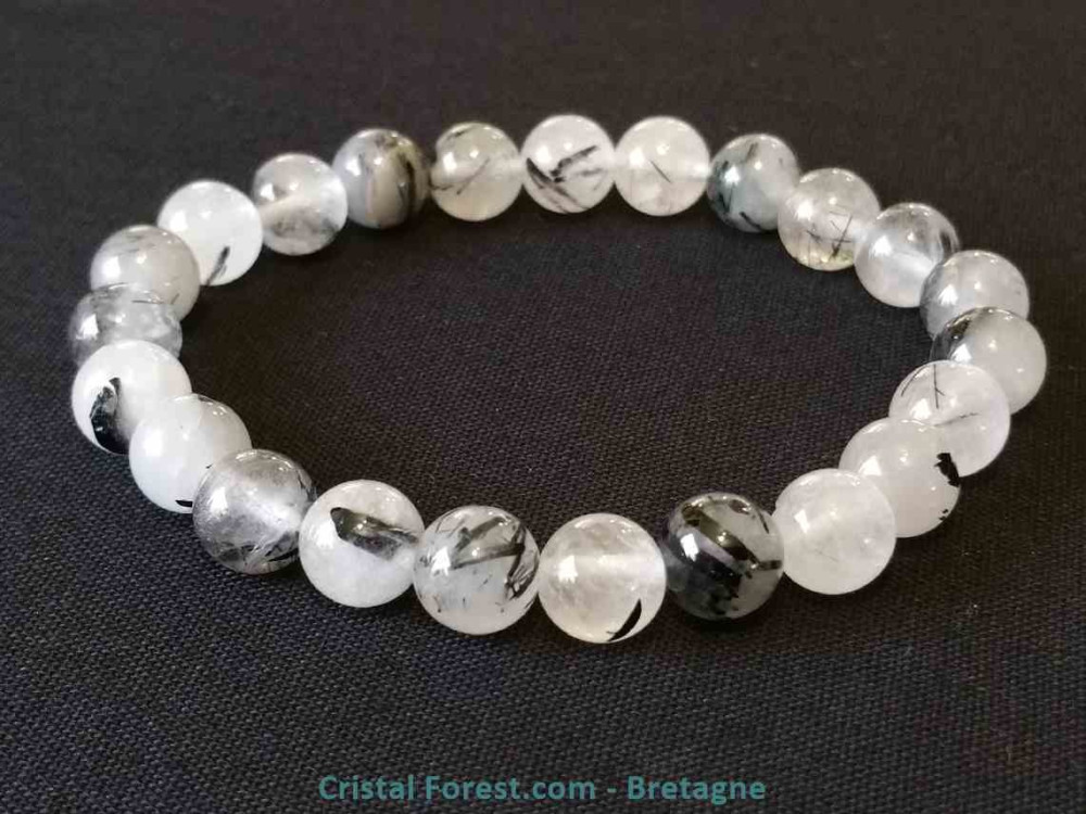 Bracelet quartz tourmaline Clearance