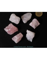 Quartz rose brut
