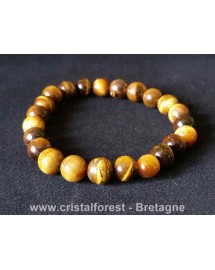 Bracelet boule 8mm Oeil de tigre 
