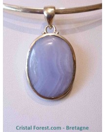 Calcédoine bleue extra