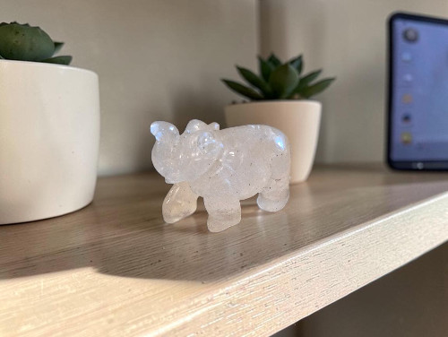 Eléphant en cristal de roche