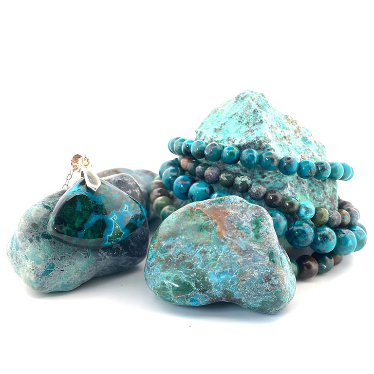 Pierres et Bijoux de Chrysocolle