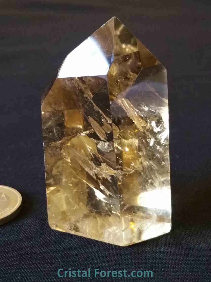 Citrine : cristal pointe naturelle