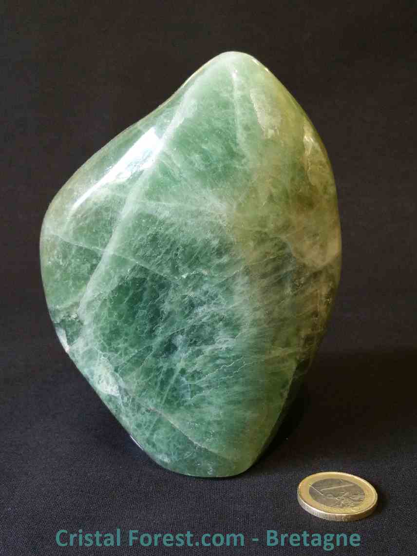 Fluorite : bloc poli